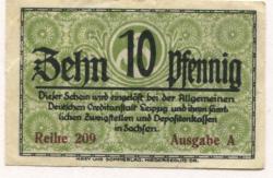 Dresden-Altstadt - Amtshauptmannschaft - - 30.6.1920 - 10 Pfennig