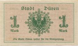 Düren - Stadt - 20.11.1918 - 1 Mark