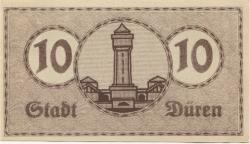 Düren - Stadt - 20.7.1919 - 1.1.1920 - 10 Pfennig
