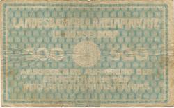 Düsseldorf - Landesbank der Rheinprovinz - 15.9.1922 - 500 Mark