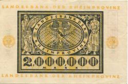 Düsseldorf - Landesbank der Rheinprovinz - 1.9.1923 - 1.4.1924 - 2 Millionen Mark 