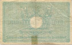 Düsseldorf - Landesbank der Rheinprovinz - 2.10.1922 - 1000 Mark