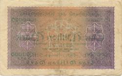 Düsseldorf - Landesbank der Rheinprovinz - 3.8.1923 - 1 Million Mark