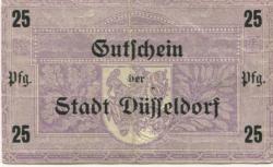 Düsseldorf - Stadt - 20.3.1917 - 31.3.1918 - 25 Pfennig