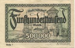Düsseldorf - Stadt - 1.8.1923 - 500000 Mark
