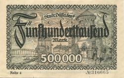 Düsseldorf - Stadt - 1.8.1923 - 500000 Mark