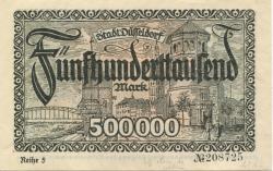Düsseldorf - Stadt - 1.8.1923 - 500000 Mark