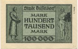 Düsseldorf - Stadt - 15.8.1923 - 100000 Mark