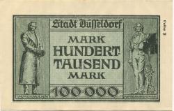 Düsseldorf - Stadt - 15.8.1923 - 100000 Mark