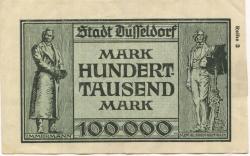 Düsseldorf - Stadt - 15.8.1923 - 100000 Mark