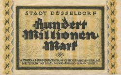 Düsseldorf - Stadt - 15.9.1923 - 1.4.1924 - 100 Millionen Mark