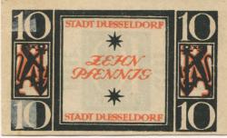 Düsseldorf - Stadt - 10.1.1920 - 31.3.1921 - 10 Pfennig 
