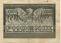 Düsseldorf - Phoenix AG für Bergbau und Hüttenbetrieb - 15.7.1923 - 100000 Mark