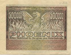 Düsseldorf - Phoenix AG für Bergbau und Hüttenbetrieb - 1.8.1923 - 500000 Mark