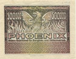 Düsseldorf - Phoenix AG für Bergbau und Hüttenbetrieb - 1.8.1923 - 500000 Mark