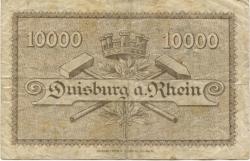 Duisburg - Stadt - 15.10.1922 - 10000 Mark