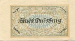 Duisburg - Stadt - 30.7.1923 - 100000 Mark