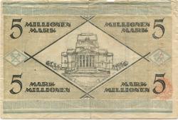 Duisburg - Stadt - 15.8.1923 - 5 Millionen Mark
