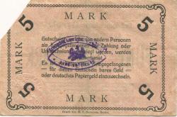 Dyrotz (heute: Wustermark) - Gefangenenlager - -- - 5 Mark 