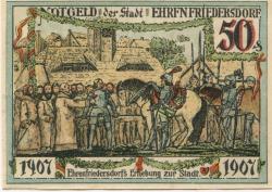 Ehrenfriedersdorf - Stadt - 1.8.1921 - 50 Pfennig 