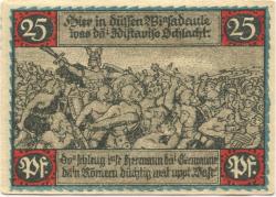 Eisbergen (heute: Porta Westfalica) - Spar- und Darlehnskasse - März 1921 - 25 Pfennig