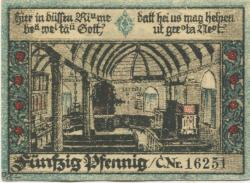 Eisbergen (heute: Porta Westfalica) - Spar- und Darlehnskasse - März 1921 - 50 Pfennig