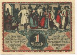 Eisbergen (heute: Porta Westfalica) - Spar- und Darlehnskasse - März 1921 - 1 Mark