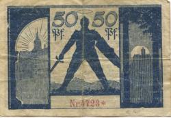 Eisenach - Stadt - 14.2.1918 - 31.12.1919 - 50 Pfennig