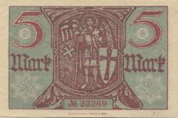 Eisenach - Stadt - 24.10.1918 - 1.2.1919 - 5 Mark