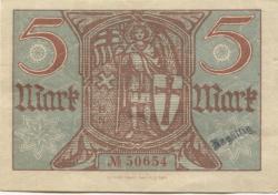 Eisenach - Stadt - 24.10.1918 - 1.2.1919 - 5 Mark