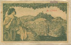 Eisenach - Stadt - 24.10.1918 - 1.2.1919 - 50 Mark