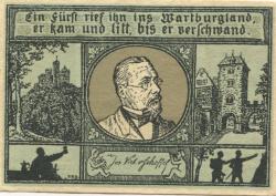 Eisenach - Dahms, Robert, Verlag - Herbst 1921 - 50 Pfennig
