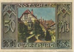 Eisenach - Schwalbe, Karl, Kolonialwaren-Großhandlung - -- - 50 Pfennig