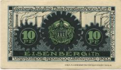 Eisenberg - Stadt - -- - 10 Pfennig