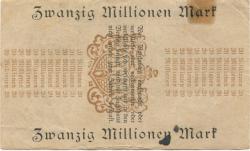 Eisenberg - Stadt - 20.9.1923 - 20 Millionen Mark