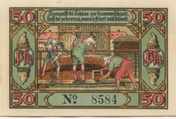 Eisfeld - Stadt - August 1921 - 50 Pfennig