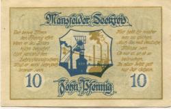 Eisleben - Mansfelder Seekreis - 14.12.1920 -10 Pfennig
