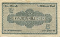 Elberfeld (heute: Wuppertal) - Stadt - 1.9.1923  - 20 Millionen Mark 