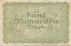 Elberfeld (heute: Wuppertal) - Stadt - 15.10.1923 - 5 Milliarden Mark