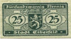 Elberfeld (heute: Wuppertal) - Stadt - 15.11.1919 - 25 Pfennig