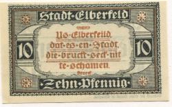 Elberfeld (heute: Wuppertal) - Stadt - 10.3.1920 - 10 Pfennig