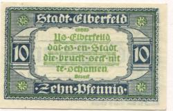 Elberfeld (heute: Wuppertal) - Stadt - 10.3.1920 - 10 Pfennig