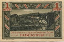 Elberfeld (heute: Wuppertal) - Stadt - 1.10.1920 - 1.2.1922 - 1 Mark