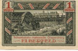 Elberfeld (heute: Wuppertal) - Stadt - 1.10.1920 - 1.2.1922 - 1 Mark