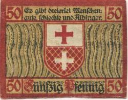 Elbing (heute: PL-Elblag) - Stadt - 1.3.1921 - 50 Pfennig