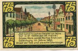 Eldagsen (heute: Springe) - Stadt - 1.6.1921 - 1.2.1922 - 75 Pfennig