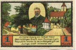 Eldagsen (heute: Springe) - Stadt - 1.6.1921 - 1.2.1922 - 1 Mark