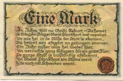 Eldagsen (heute: Springe) - Stadt - 1.6.1921 - 1.2.1922 - 1 Mark