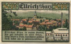 Ellrich - Stadt - 1.9.1921 - 50 Pfennig