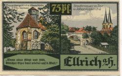 Ellrich - Stadt - 1.9.1921 - 75 Pfennig
